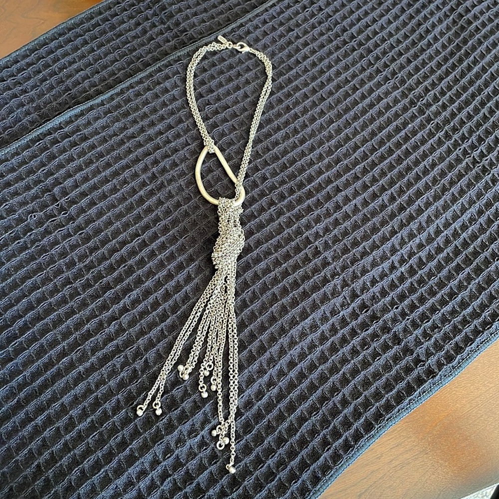 Artisan Pewter ONE of a Kind Carabiner and Knot Statement Necklace
